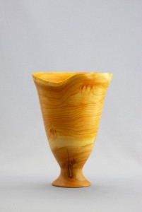 9 Inch Cherry Endgrain Vase